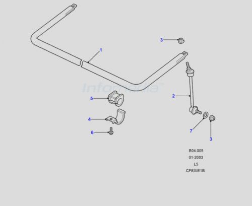 Discovery ii front sway bar link genuine land rover part