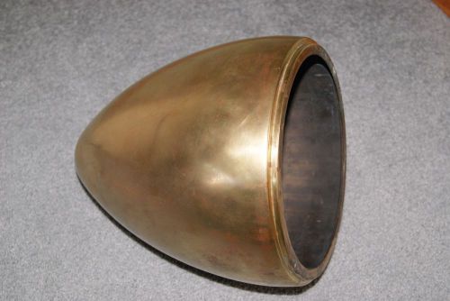 Beautiful brass headlight cone. measures 9.5&#034;x12&#034; 2.75 lbs. opening 8 inches