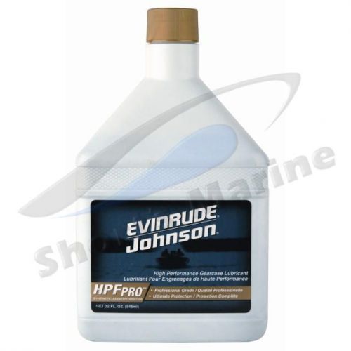 Oem brp johnson evinrude hpf pro gearcase lubricant quart 0778755