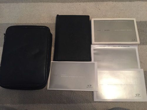 Oem 2008 08 infiniti m35 m45 m 35 m 45 complete owner&#039;s manual book set w/case