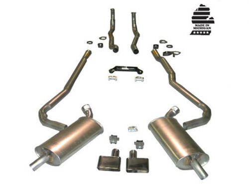 1970-1972 corvette deluxe exhaust system 350 4 speed 2&#034;