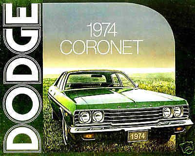 1974 dodge coronet factory brochure-coronet custom