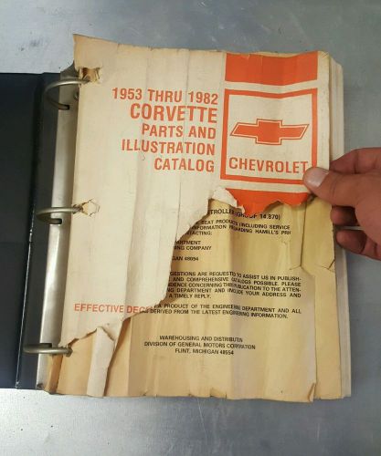 1953-1982 chevrolet corvette parts and illustration catalog