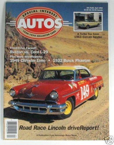 Si 1954 lincoln capri 1932 buick 60 1963 corvair spyder  1949 chrysler crown