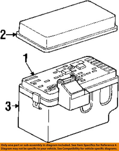 Saturn oem 22683429 fuse box