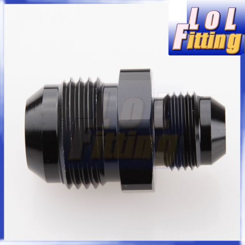 -12an an-12 an12 to -8an an-8 an8 straight reducer adapter fitting black