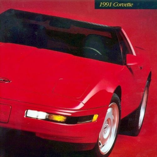 Corvette 1991 - dealer book brochure - l98 chevrolet 91 - c4 350 5.7l z51 - new