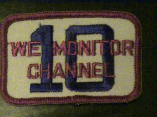 We moniter channel 10 cb radio,70,truckers  vtg patch