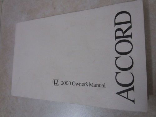 Honda 2000 owner&#039;s manual