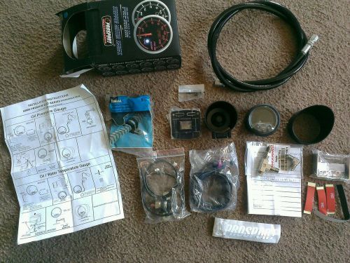 Prosport evo oil pressure gauge  + elec sender, line, block tee