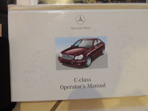 Mercedez-benz c-class operator&#039;s manual with case