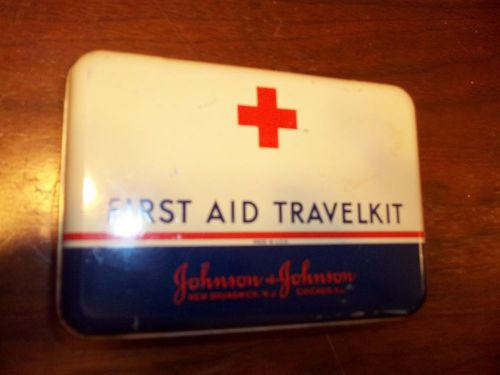 First aid travel kit, made in u.s.a., johnson &amp; johnson.