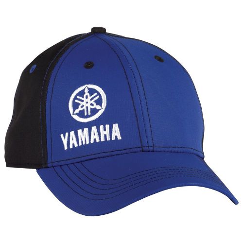 New yamaha side black / blue logo hat moisture wicking cap crp-14ybk-bl-ns