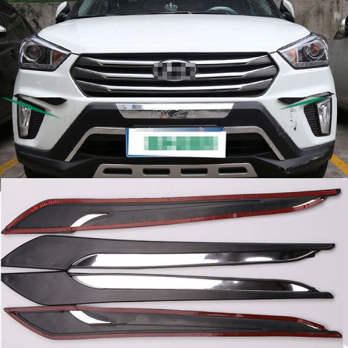 44cm universal black bumper chorme trim protector corner guard scratch sticker