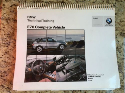 Bmw technical training manual - e70 complete vehicle st605 dealer manual