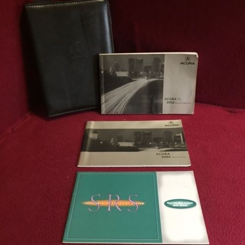 2002 acura tl owners manual with warranty books and case