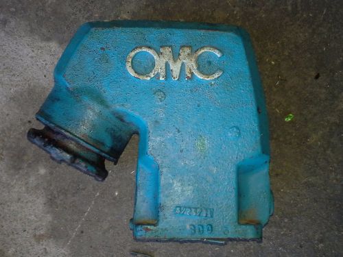 1981 omc cobra sterndrive 305 chevy high rise exhaust elbow p/n: 909863, 0909863