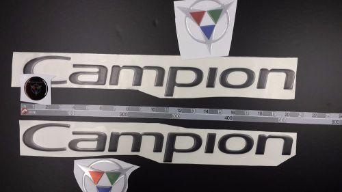 Campion boats emblem 20&#034; stickers set black - price 20$ less*