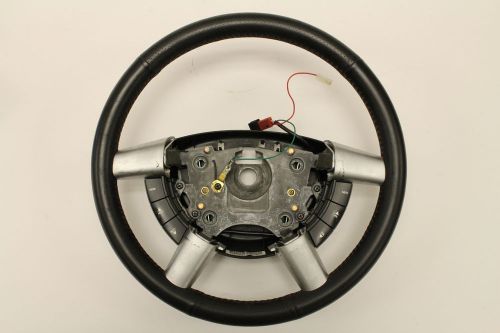 04-06 pontiac gto oem steering wheel black w/ red stitching &amp; controls