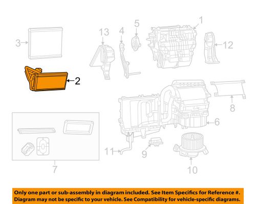 Dodge chrysler oem 09-15 journey-hvac heater core 68038538aa