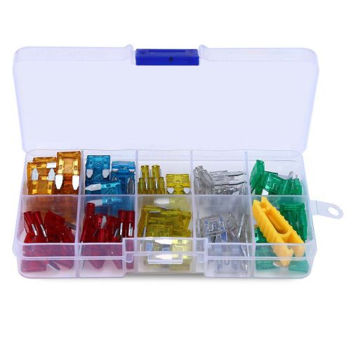 120pcs car auto truck mini blade type fuse assortment kit 5a 10a 15a 20a 25a 30a