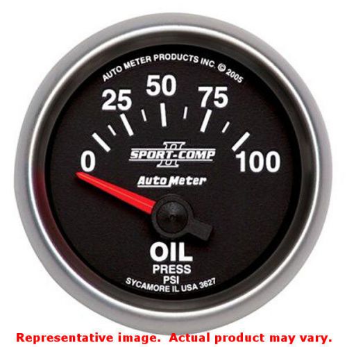 Auto meter 3627 sport-comp ii series brushed aluminum 2-1/16&#034; (52.4mm) range: 0