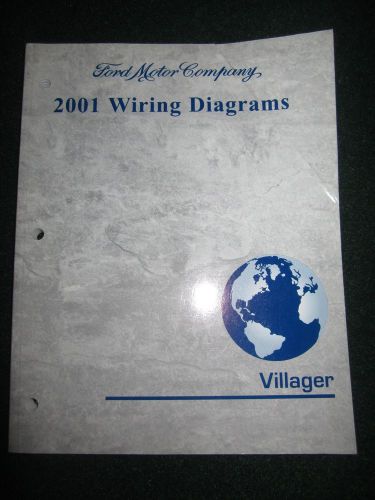 2001 mercury villager electrical wiring diagram service shop manual dealer