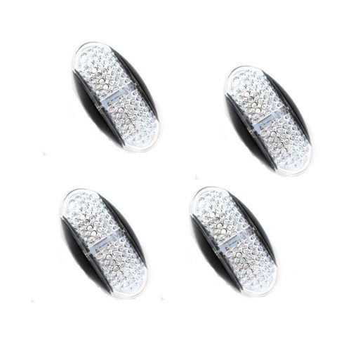 4x white 4 led side marker light lamp for car truck trailer boat lorry pickup