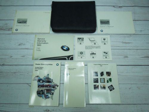 1995 bmw 7 series 740i owners manual set