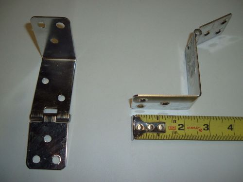 Angle hinges boat marine hardware piano offset aluminum door lid hatch four winn