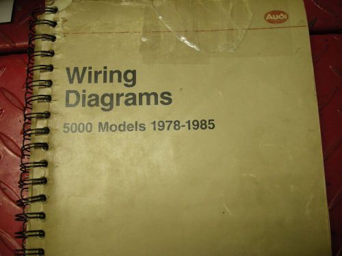 Audi 5000 1978-1985 wiring diagrams factory issued free shipping