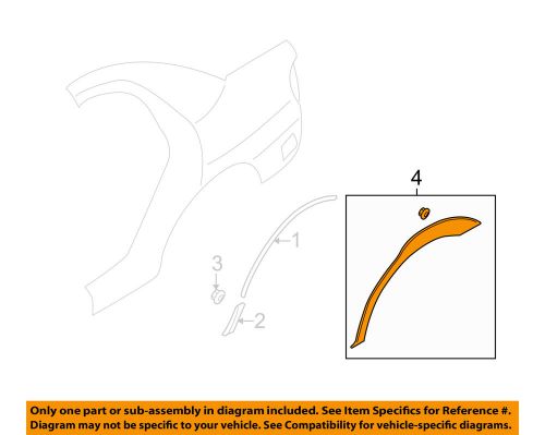 Subaru oem 05-07 impreza exterior-protector left 91021fe070pg