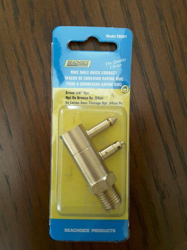 Z310 seachoice omc male fuel quick connect part #20501 new 1/4&#034; npt brass