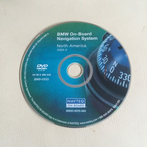 Bmw 3, 5, 6, series navigation dvd disc (part# 65 90 0 398 540)