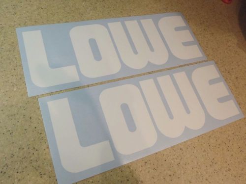 Lowe vintage fishing boat decals die-cut 2-pak 12&#034; free ship + free fish decal!