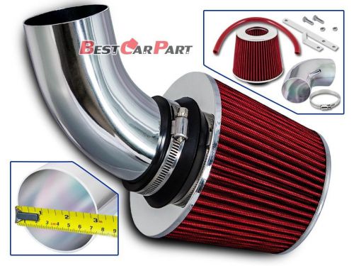 Bcp red 2003-2006 chrysler pt cruiser 2.4l l4 turbo racing air intake kit