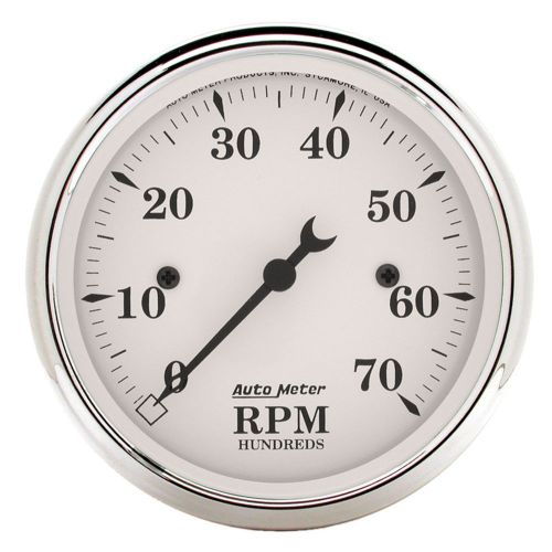 Auto meter 1695 old tyme white; electric tachometer