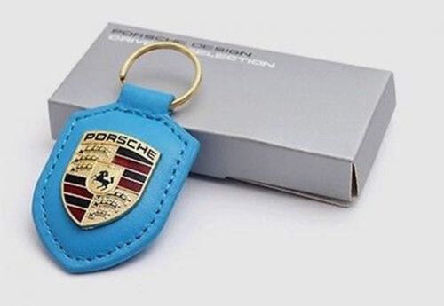 Porsche design high quality leather key ring gold crest keychain for porsche a1