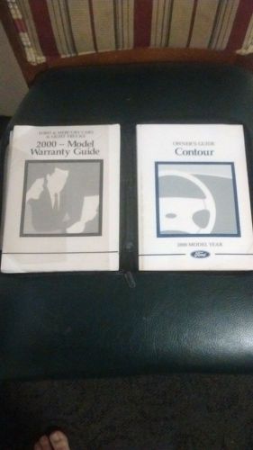 2000 ford contour owners guide manual book kit with case automotive