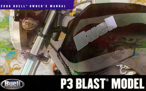 2008 buell p3 blast motorcycle owners manual -buell p3 blast-buell p3 blast