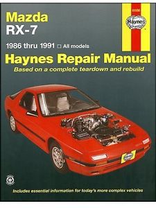 Mazda rx-7 repair manual 1986-1991