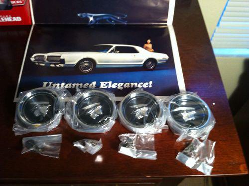 1967-ford mercury wheel center cap - magnum 500 rims cougar- brand new