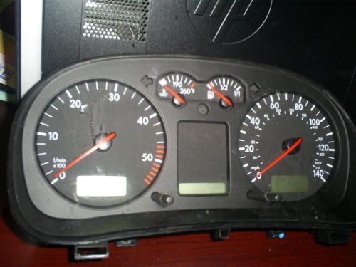 Volkswagen golf speedometer cluster; (cluster), htbk, w/o multifunction displa