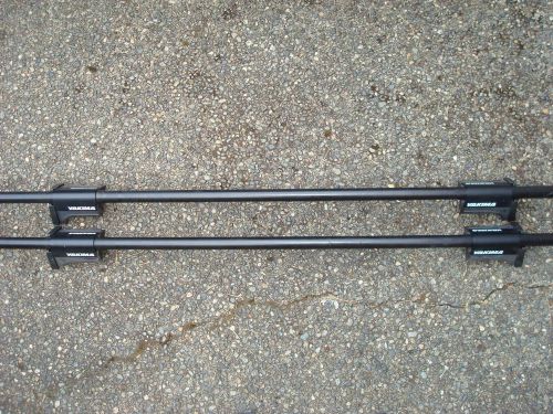 Yakima roof rack rail grab 4 pack combo kit 58&#034; cross bars factory rails 8000140