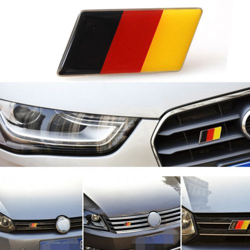 Aluminum germany flag front emblem badge grill grille for golf jetta a3 a4 a5 a6