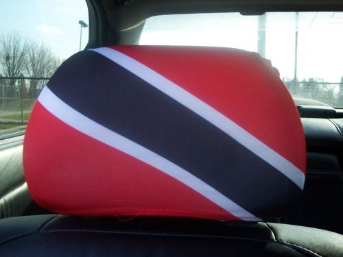 Trinidad and tobago  car/ auto headrest flags       2 pieces