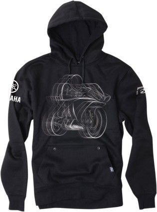 Factory effex yamaha mens pullover hoodie black