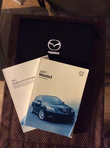 2007 mazda 3 owners manual in case