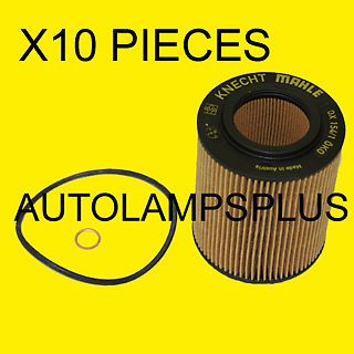 Bmw e36 e39 e46 e53 e60 e83 oil filter mahle ox1541d oem set of 10 new