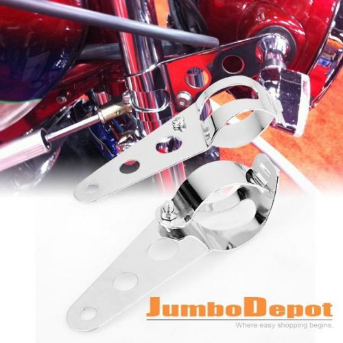 35-43mm new motorcycle headlight mount chrome bracket fork custom chopper bobber